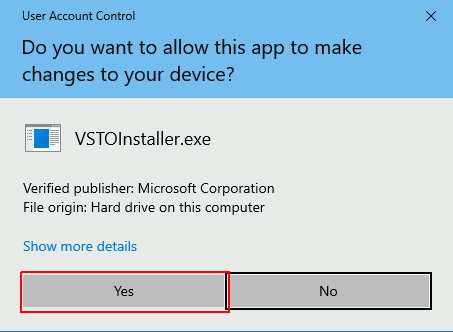 screenshot warning to make change to your device